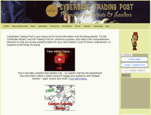 Tablet Screenshot of cyberbasetradingpost.com